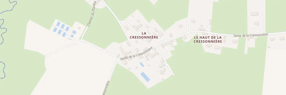 Plan du 30 Sen de la Cressonnière à Ussy