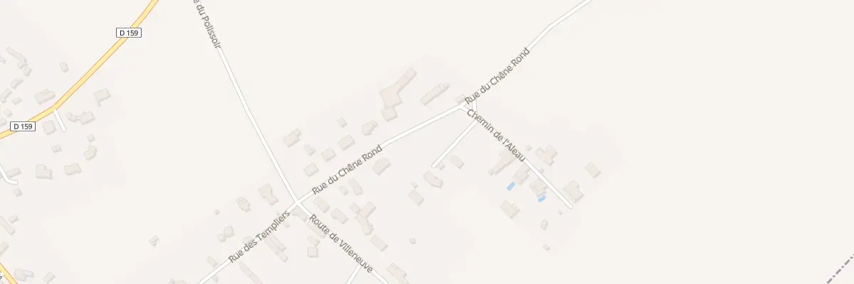 Plan du 8 Rue du Chêne Rond à Louresse-Rochemenier
