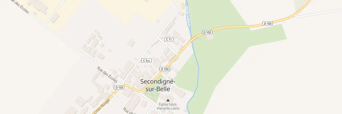 Plan du 18 Rue du Lavoir à Secondigné-sur-Belle