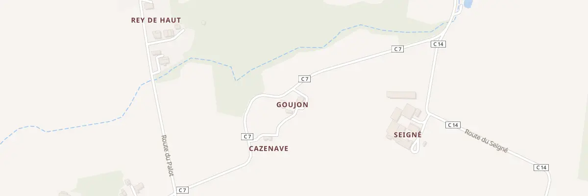 Plan du 271 Rte de Goujon au Vignau