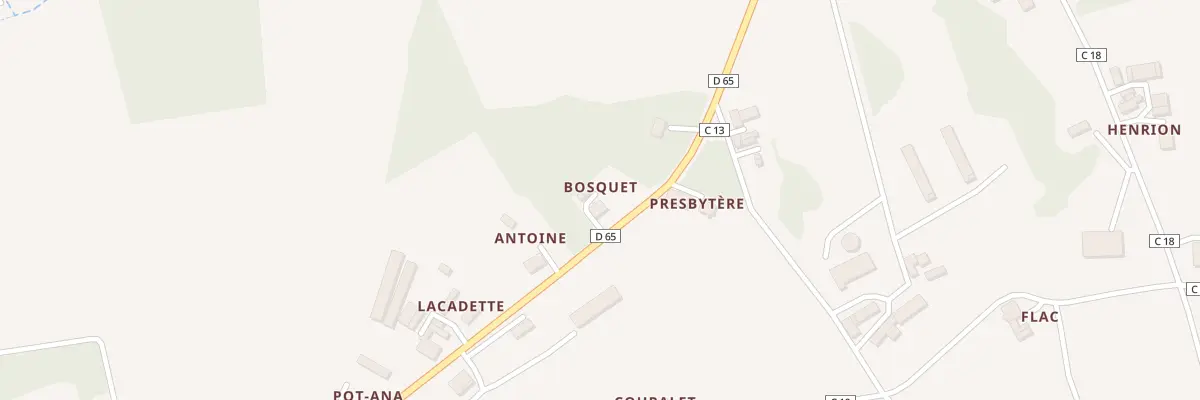 Plan du 828 Rte du Tursan au Vignau