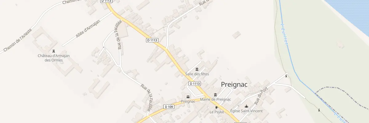 Plan du 26 Rue de la République à Preignac