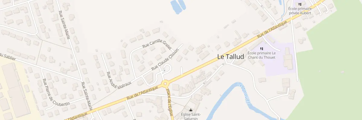 Plan du 10 Rue Claude Clisson au Tallud