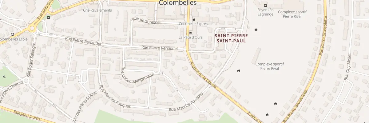 Plan du 1 Rue Pierre Renaudel à Colombelles