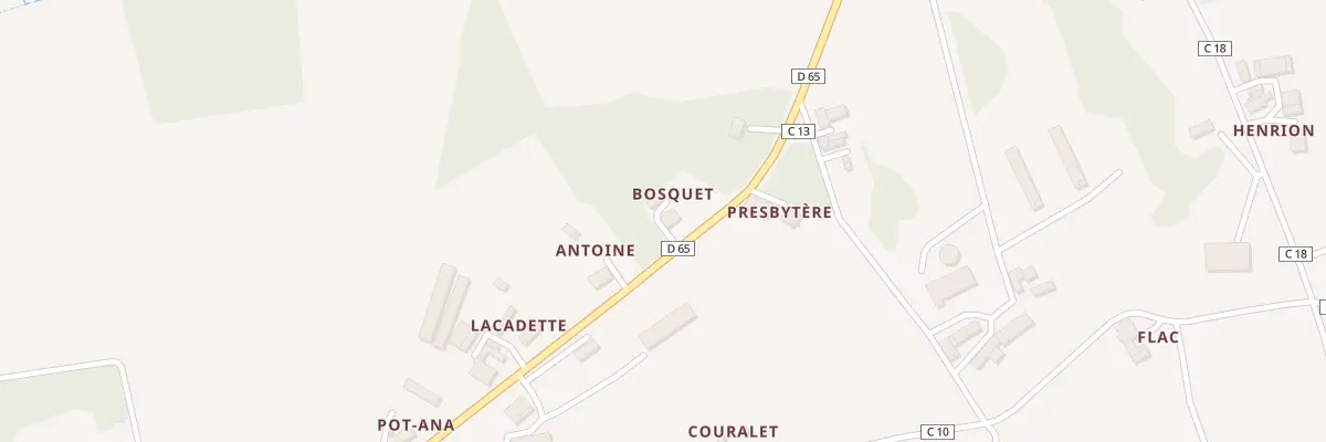 Plan du 834 Rte du Tursan au Vignau