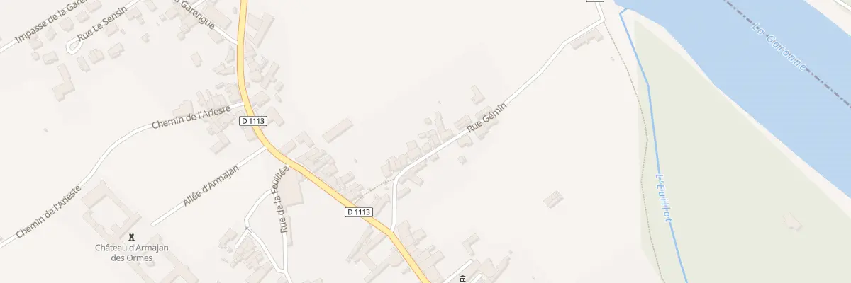 Plan du 113 Rue Gemin à Preignac