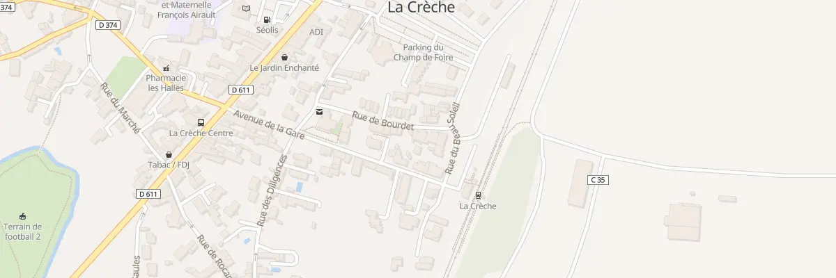 Plan du 12 Rue du Bourdet à La Crèche