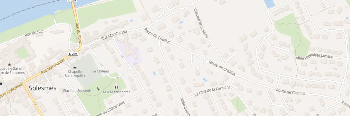 Plan du 3C All de Galichon à Solesmes