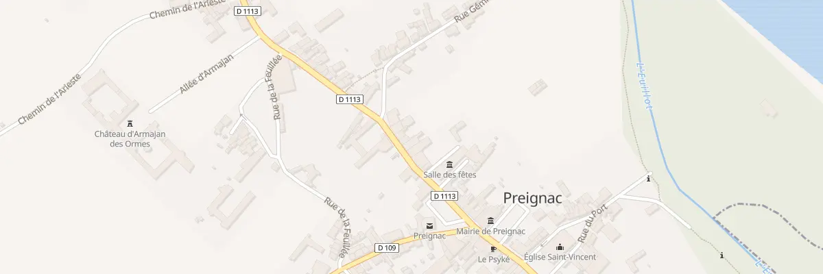 Plan du 30 Rue de la République à Preignac