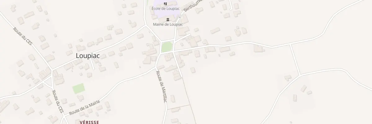 Plan du 199 Berthoumieu à Loupiac