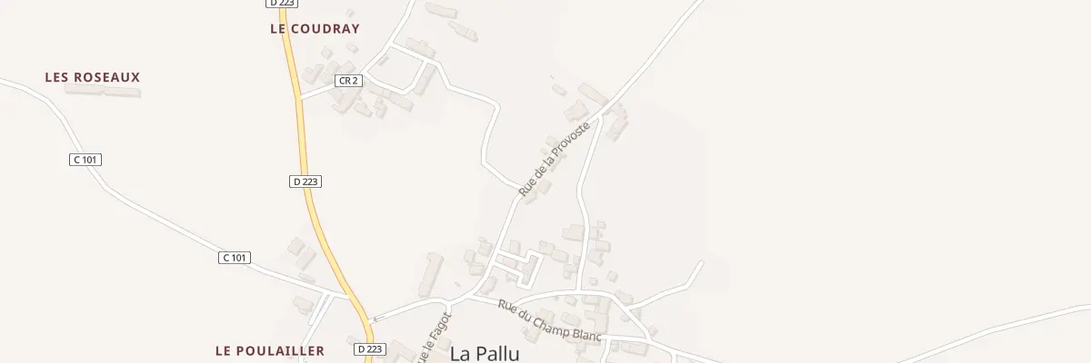 Plan du 8 Rue de la Provoste à La Pallu