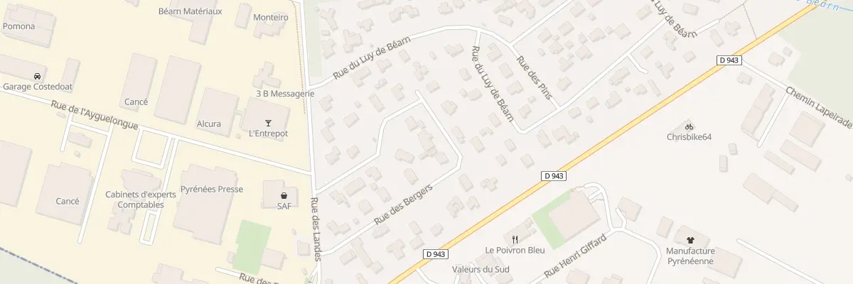 Plan du 10 Rue des Bergers à Morlaàs