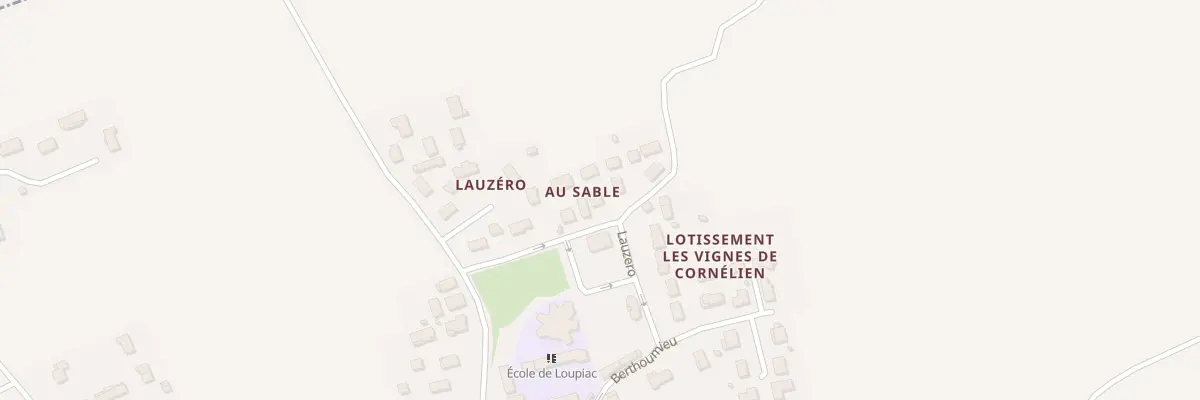 Plan du 9001 Au Sable à Loupiac