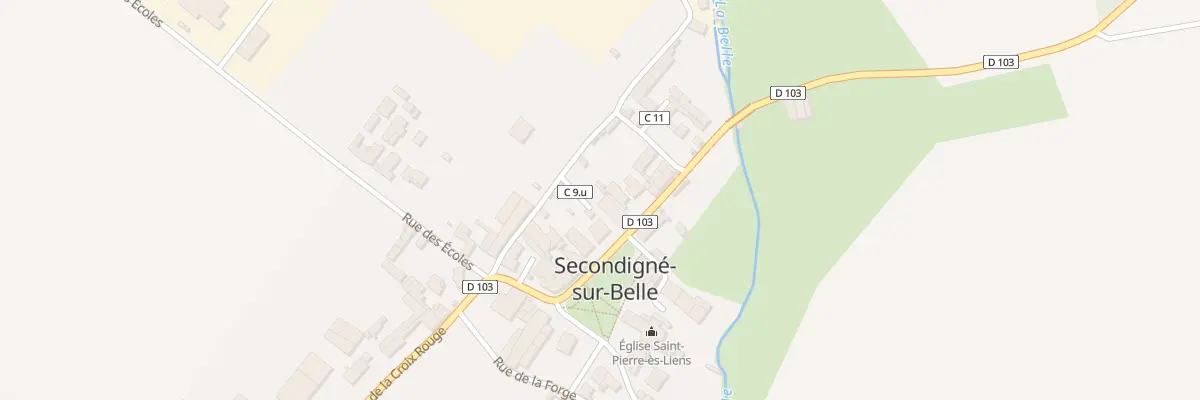 Plan du 12 Rue du Lavoir à Secondigné-sur-Belle