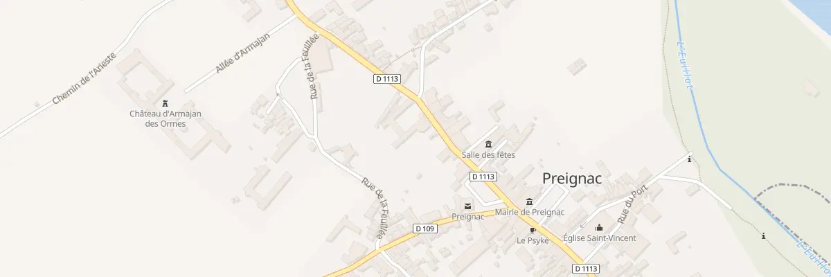 Plan du 35 Rue de la République à Preignac