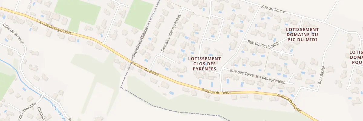 Plan du 10 Dom des Pyrénées à Lée