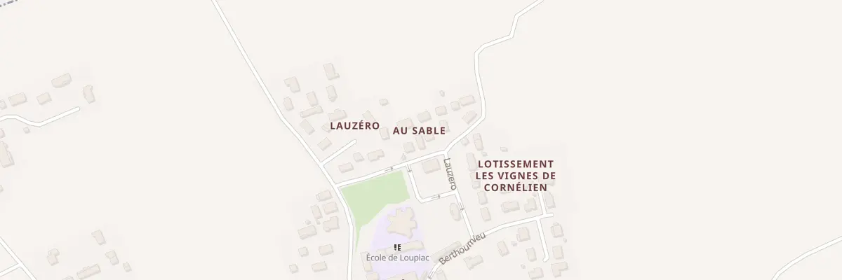 Plan du 2 Clos des Vignes à Loupiac