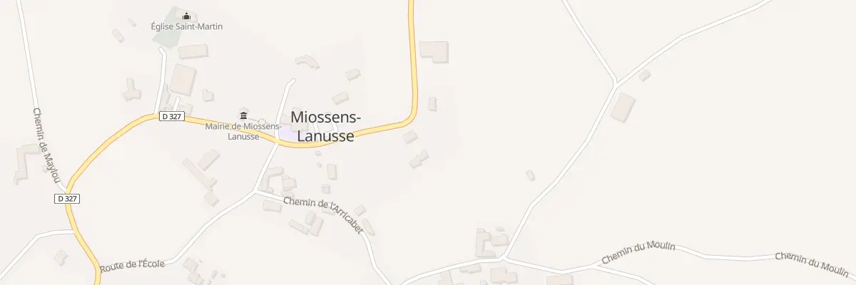 Plan du 5061 Nougue à Miossens-Lanusse