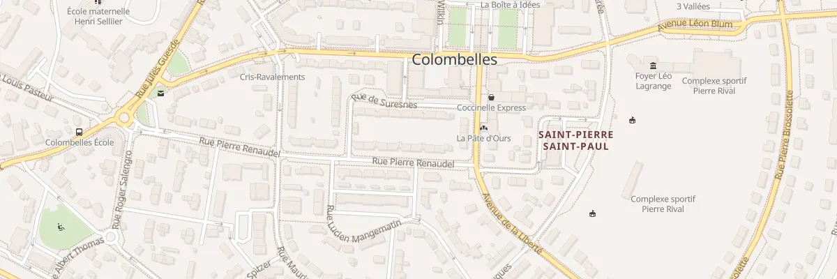 Plan du 8 Rue Pierre Renaudel à Colombelles