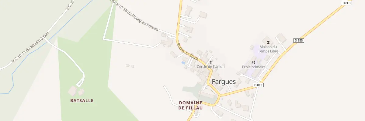 Plan du 7 Rte du Stade à Fargues