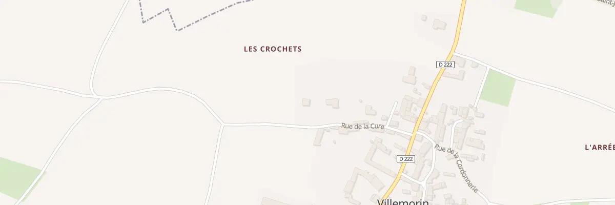 Plan du 16 Rue de la Cure à Villemorin