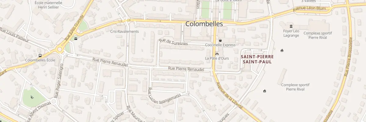 Plan du 10 Rue Pierre Renaudel à Colombelles