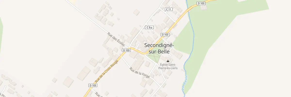 Plan du 1 Rue de la Bascule à Secondigné-sur-Belle