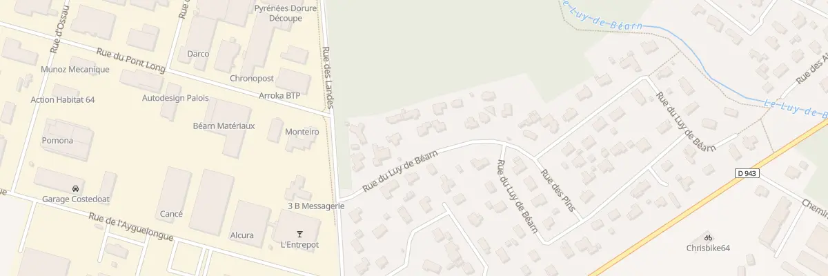 Plan du 61 Rue du Luy de Bearn à Morlaàs
