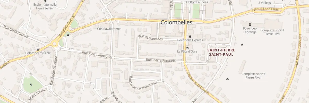 Plan du 12 Rue Pierre Renaudel à Colombelles