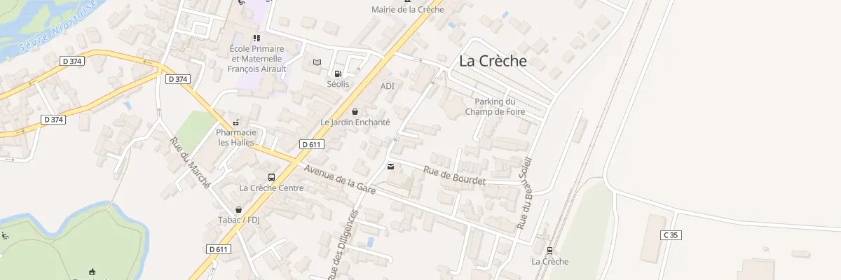 Plan du 9 Rue des Diligences à La Crèche