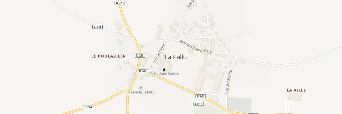 Plan du 8 Rue Le Fagot à La Pallu