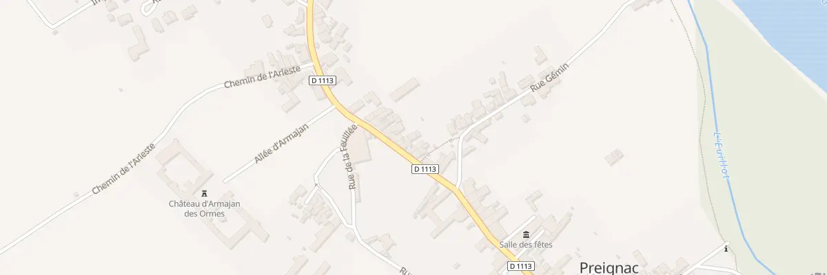 Plan du 52 Rue de la République à Preignac