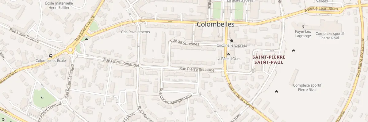 Plan du 14 Rue Pierre Renaudel à Colombelles