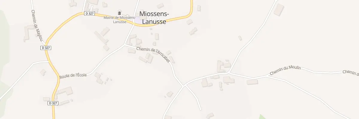 Plan du 2 Che de l’Arricabet à Miossens-Lanusse