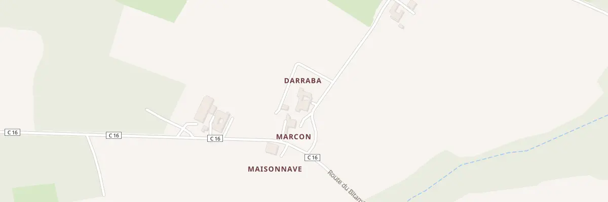 Plan du 320 Rte de Pascouaou à Perquie