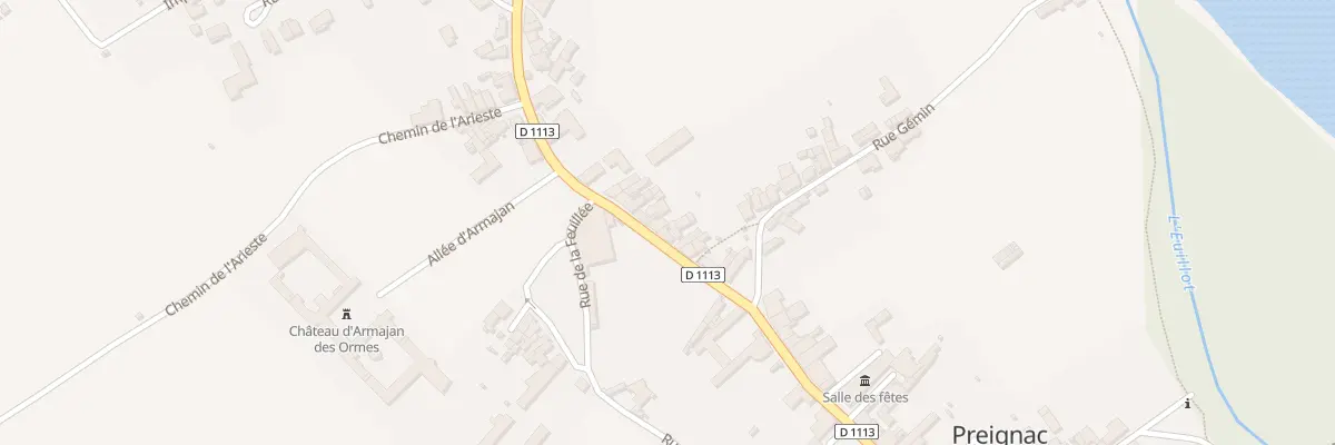 Plan du 58 Rue de la République à Preignac