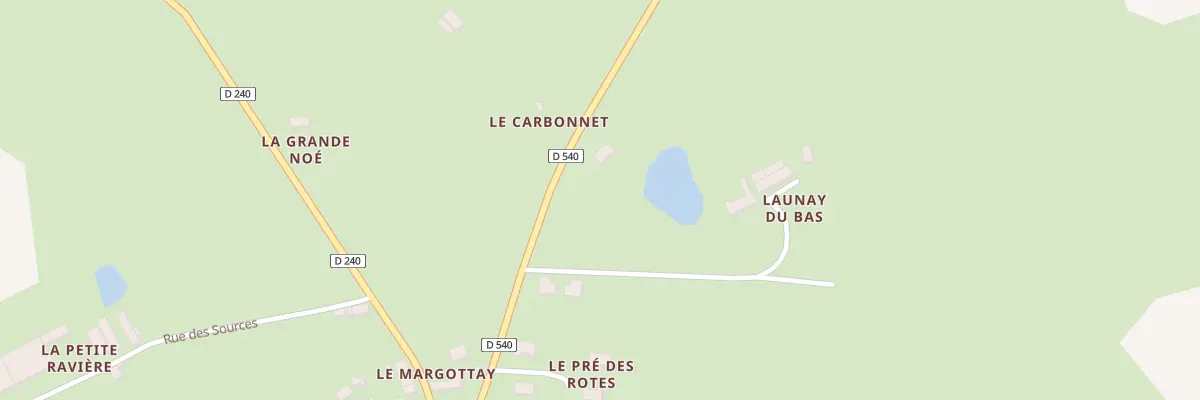 Plan du 180 Rte de St Martin de Connee à Saint-Georges-sur-Erve