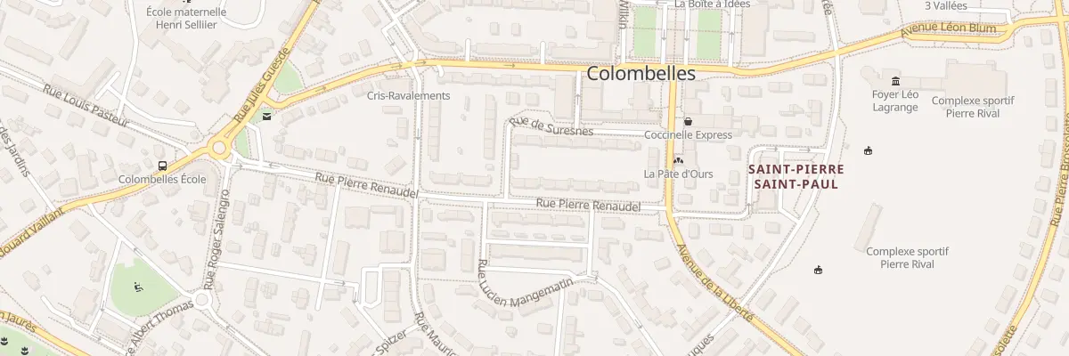 Plan du 16 Rue Pierre Renaudel à Colombelles