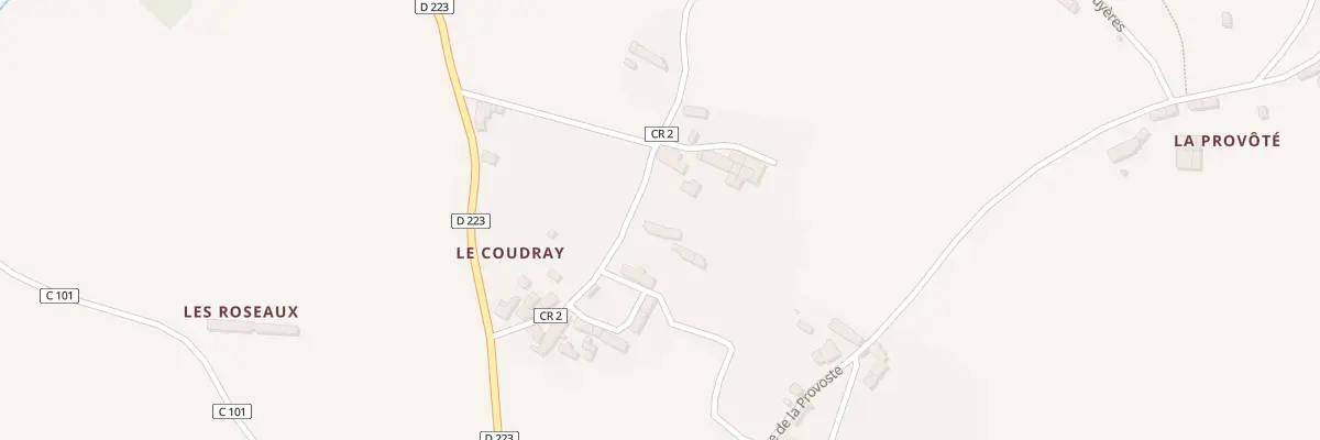 Plan du 44 Le Coudray à La Pallu
