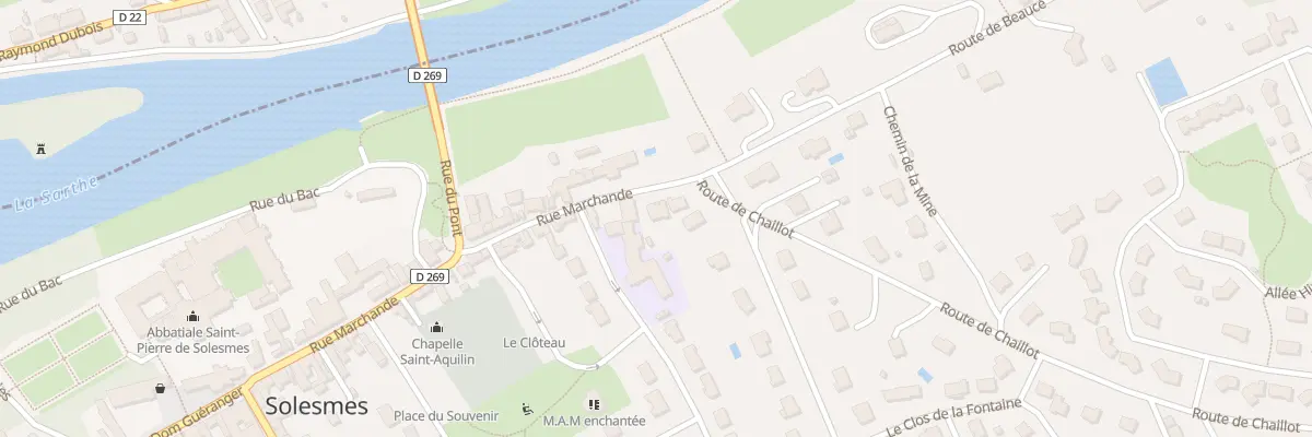Plan du 38B Rue Marchande à Solesmes
