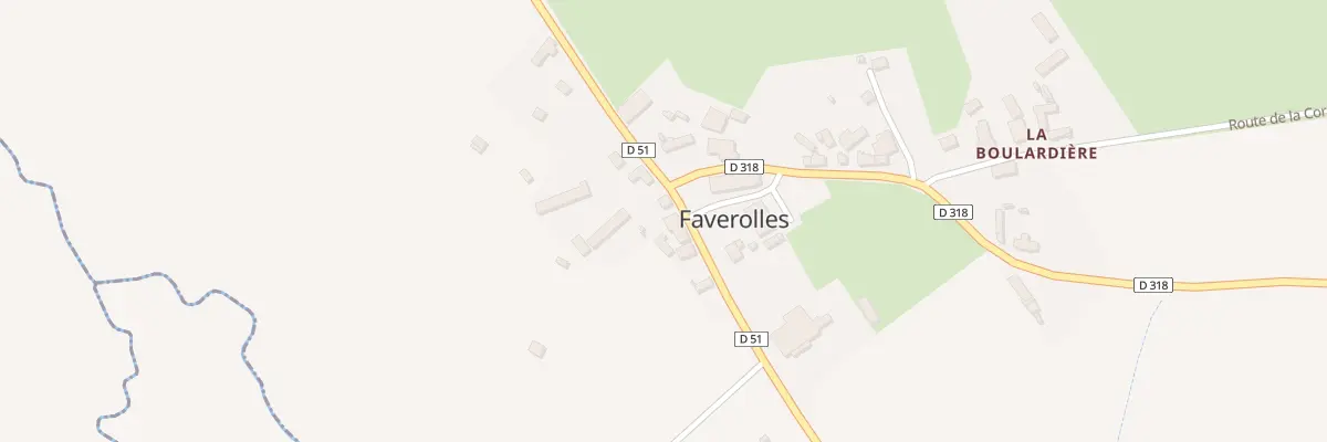 Plan du 30 Rte de Saint Georges à Faverolles