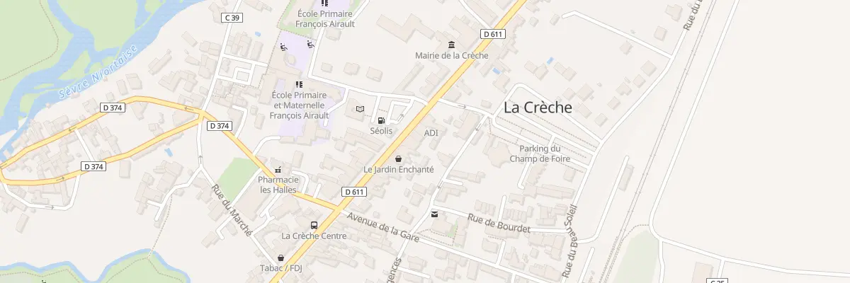 Plan du 90 Av de Paris à La Crèche
