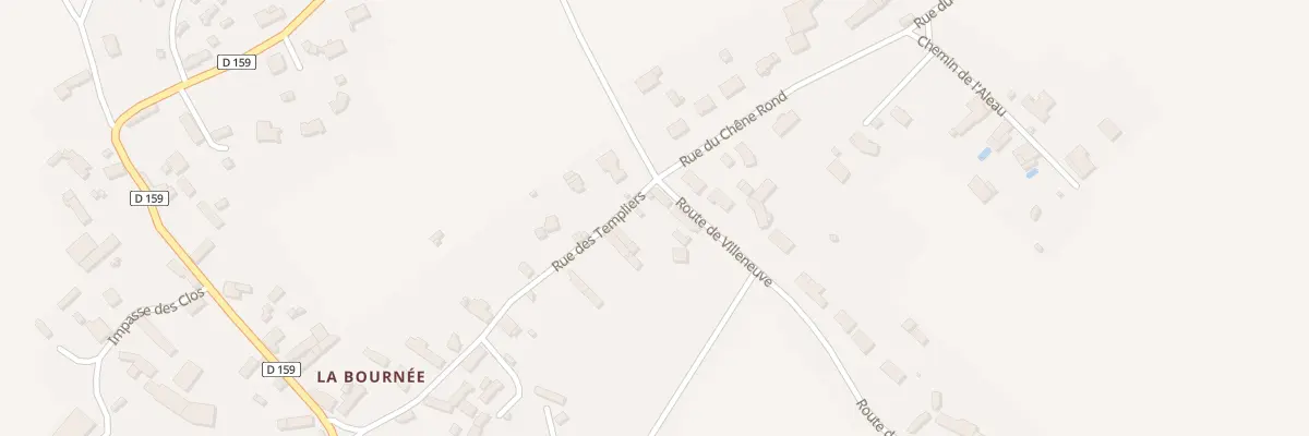 Plan du 2 Rte de Villeneuve à Louresse-Rochemenier