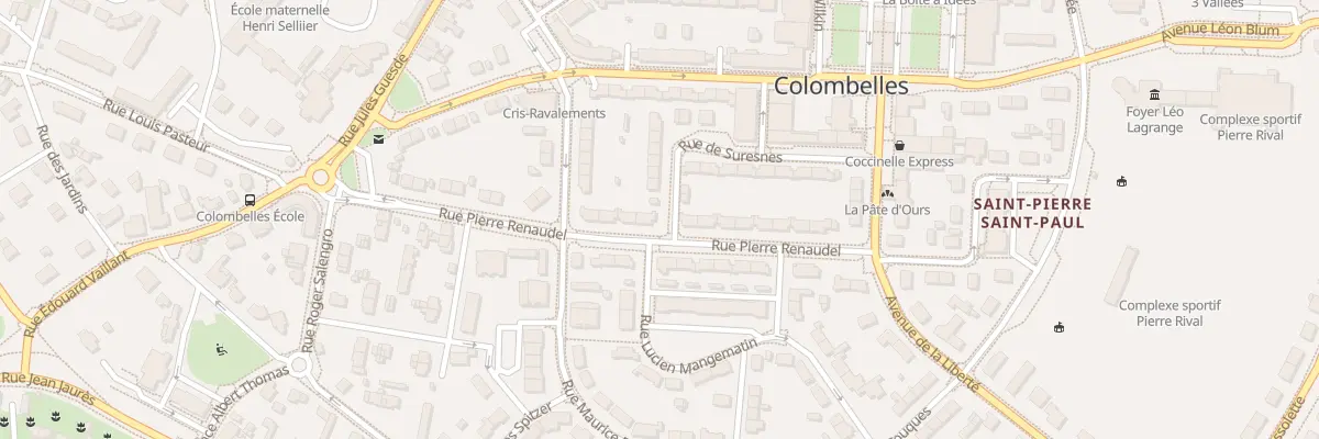 Plan du 20 Rue Pierre Renaudel à Colombelles