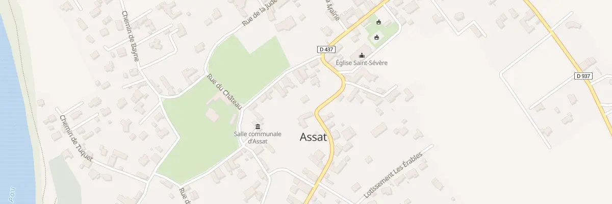 Plan du 4 Rte du Pont à Assat