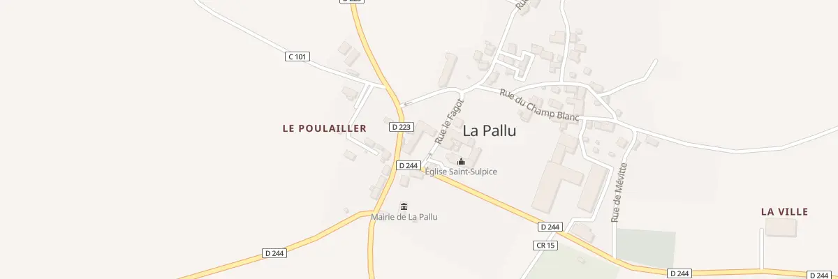Plan du 14 Rue de la Croix Coupard à La Pallu
