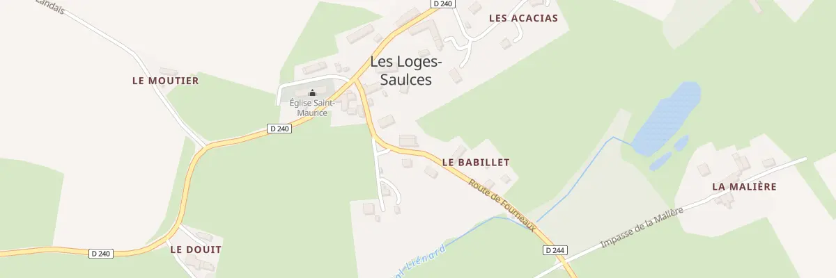 Plan du 5057 Le Bourg aux Loges-Saulces