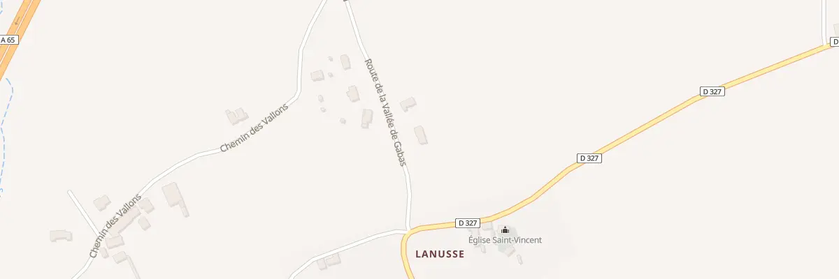 Plan du 4 Rte de la Vallee du Gabas à Miossens-Lanusse