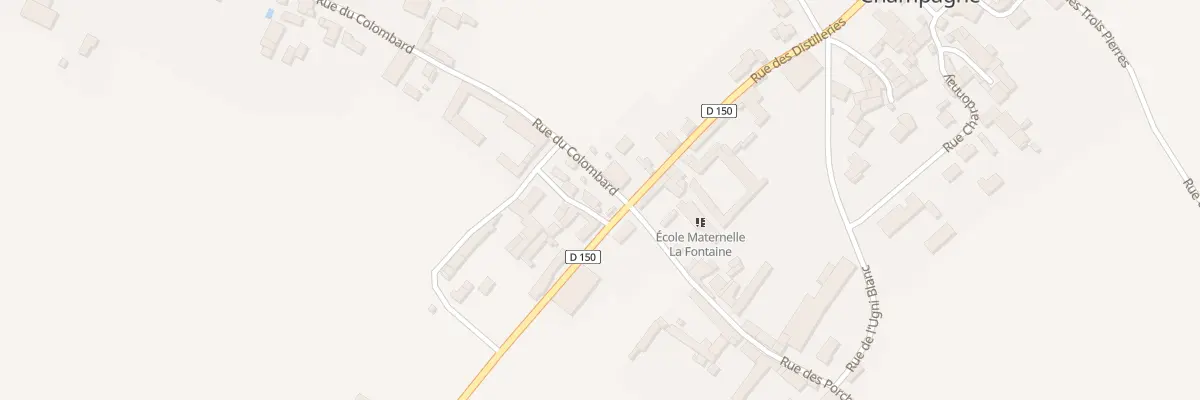 Plan du 521 Rue des Distilleries à Angeac-Champagne