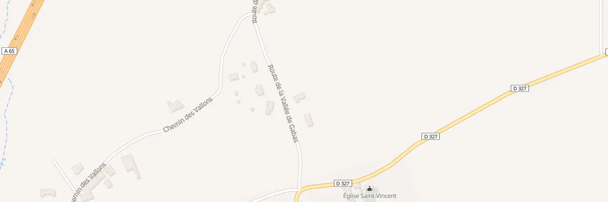 Plan du 9385 Rte de la Vallee du Gabas à Miossens-Lanusse